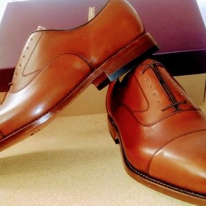 Johnston & Murphy Melton Cap-toe in Tan 9.5D NiB!!